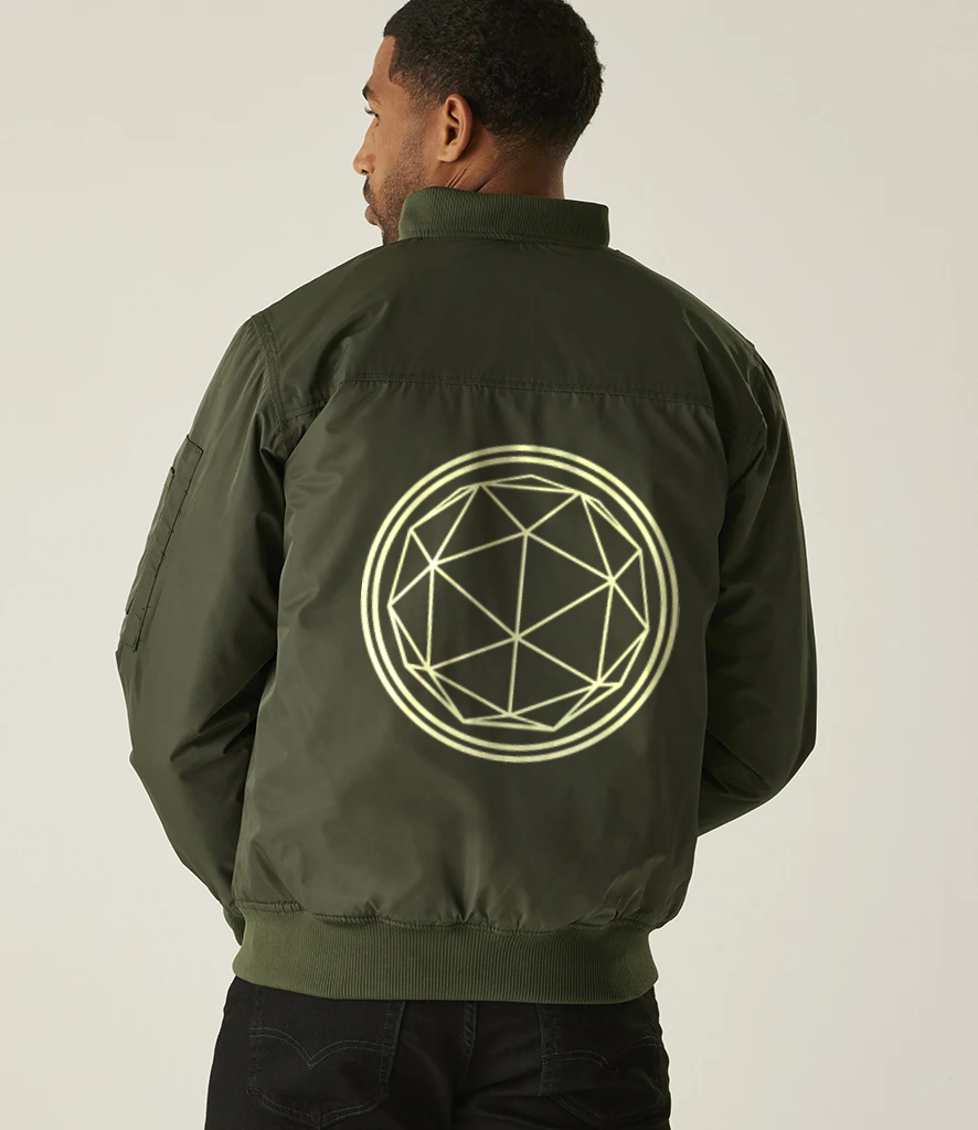 Crystal Maze Pro Pilot Bomber Jacket Khaki