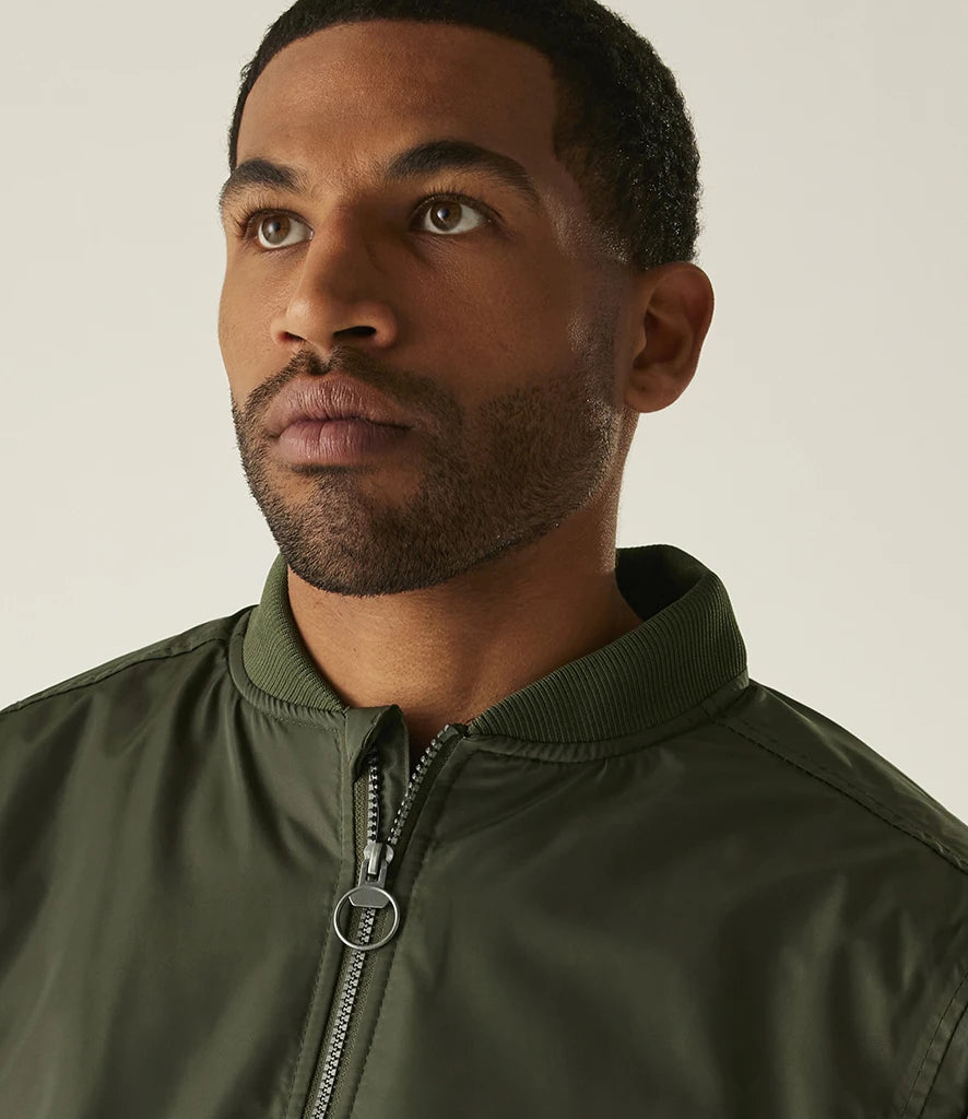 Crystal Maze Pro Pilot Bomber Jacket Khaki