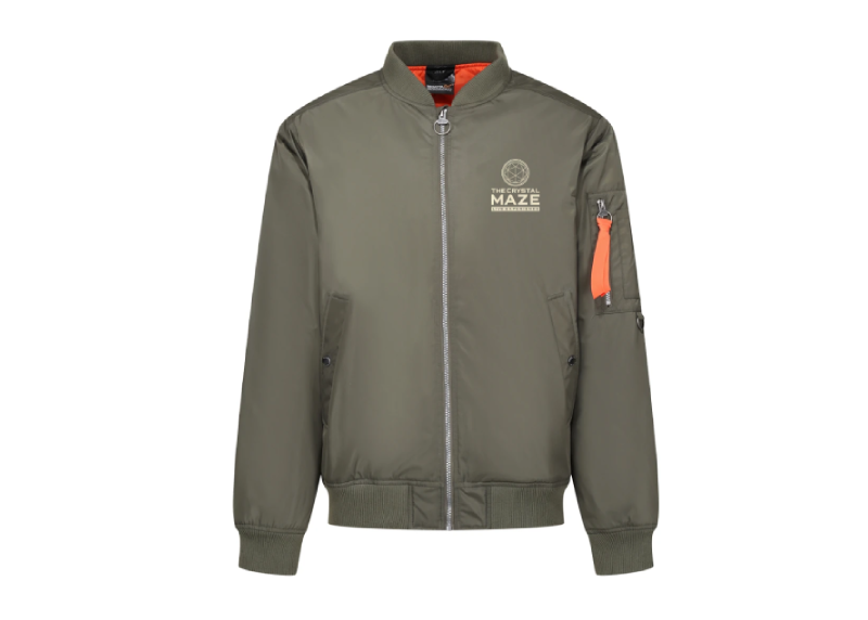 Crystal Maze Pro Pilot Bomber Jacket Khaki