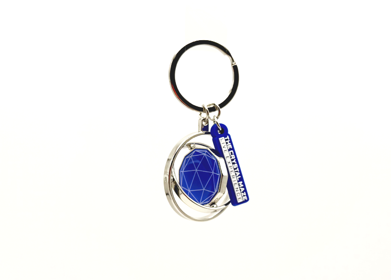 Crystal Maze Rotating Dome Keyring