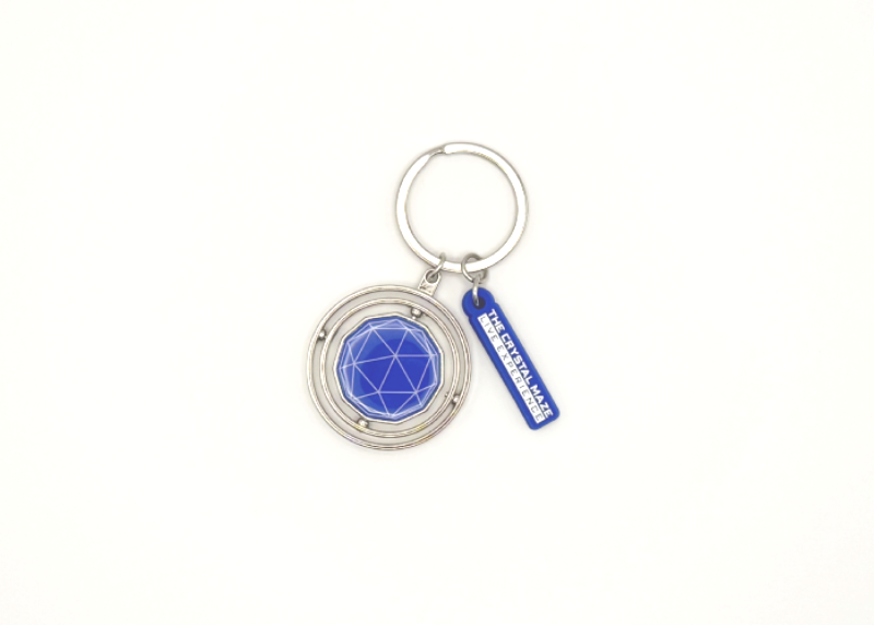 Crystal Maze Rotating Dome Keyring