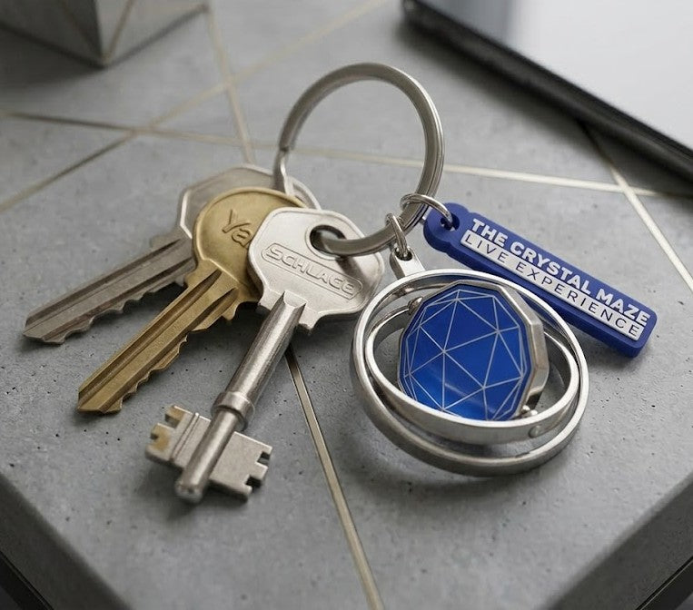 Crystal Maze Rotating Dome Keyring